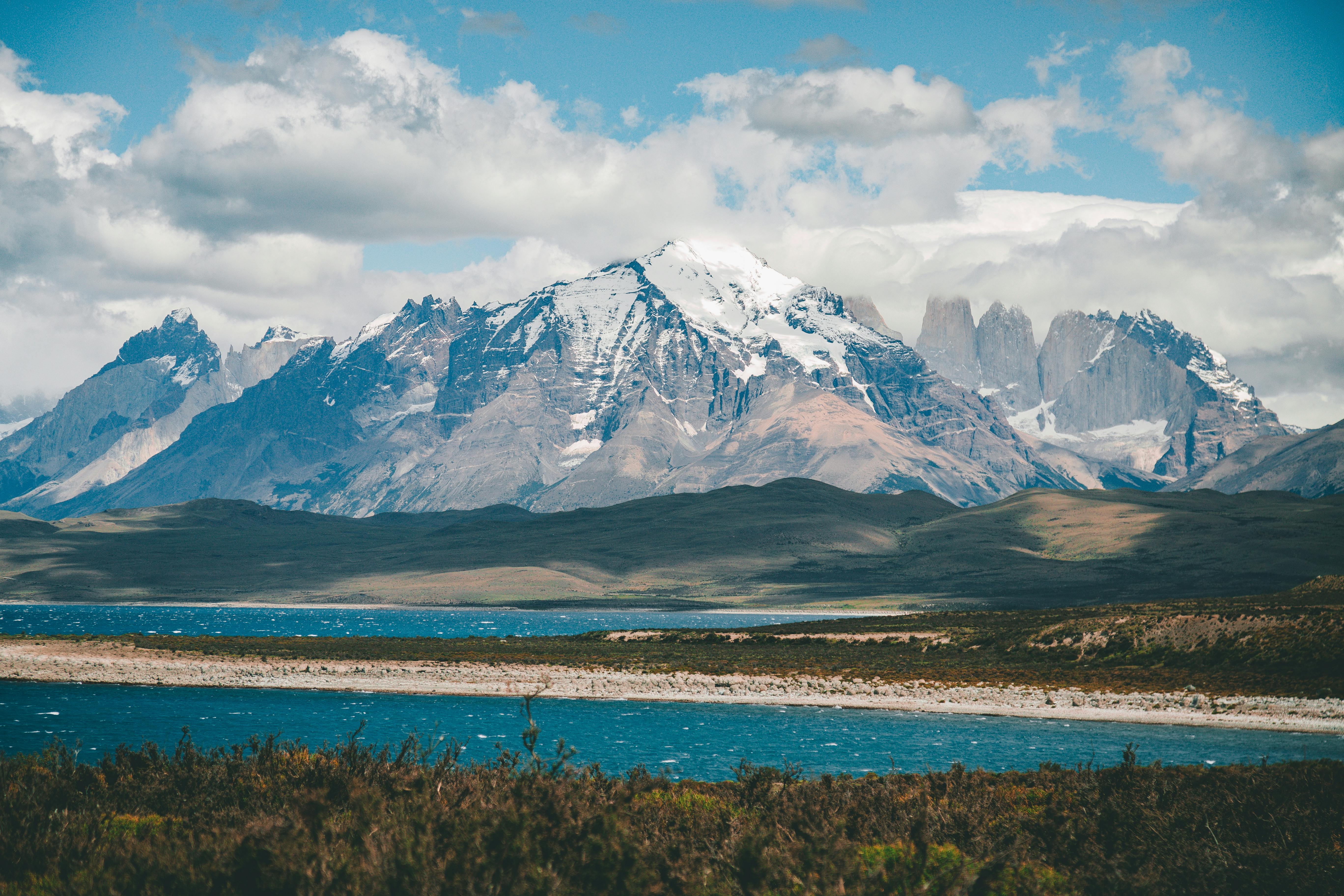 A jagged mountain landscape in Patagonia
